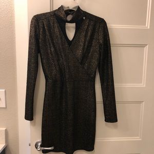 Black cocktail dress.